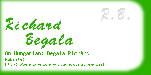 richard begala business card